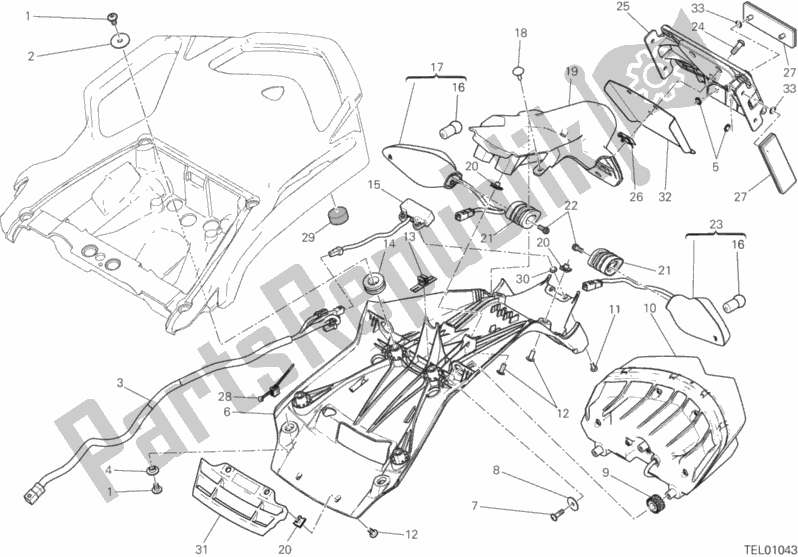 Wszystkie części do Uchwyt Na Talerze Ducati Multistrada 950 SW USA 2018